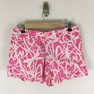 Lilly Pulitzer Light my Fire Buttercup Shorts Sz 0